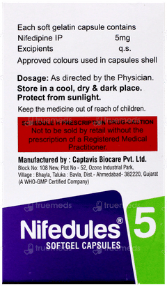 Nifedules 5 Capsule 10